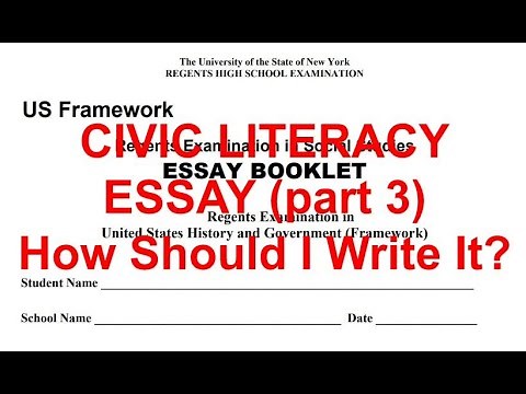 How to Write the Civic Literacy Essay