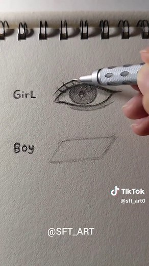 Cómo dibujar ojos de niña y niño