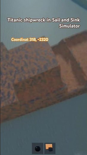 RMS Titanic shipwreck in Sail and Sink Simulator