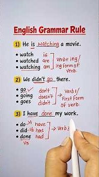 English Grammar Rule 📖💯 #english #education #grammarrules