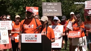 Mother of Uvalde shooting victim Lexi Rubio gives emotional speech at gun reform rally