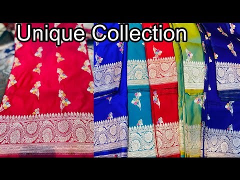 Unique Banarasi Collection Pure Chanderi Rangkaat And Katan Silk 4colour Mina
