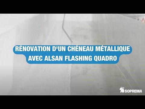 Découvrez la rénovation d'un chéneau métallique avec Alsan Flashing Quadro !