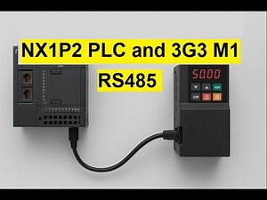 Omron NX1P2 and 3G3 M1 inverter Modbus RTU RS485 #plc #inverter #rs485