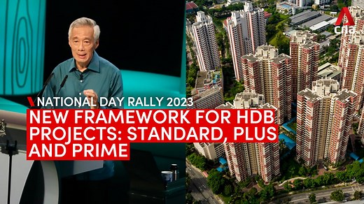 WATCH: HDB will roll out a new framework of Standard, Plus, and Prime flats for all new HDB projects from the second half of 2024, said PM Lee Hsien Loong. #NDR2023 READ: https://cna.asia/3OJgCuh | CNA