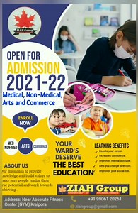 #Advertisement Ziah group of institution coaching will commence soon from 9th to 12th for all subjects. Get your wards admitted to have quality education. It iz pertinent to mention that they are helding the scholarship test tomorrow i'e 18-12-2021. Hurry up and grab the opportunity. | Awaaz Aur Ehsaas Foundation | Facebook