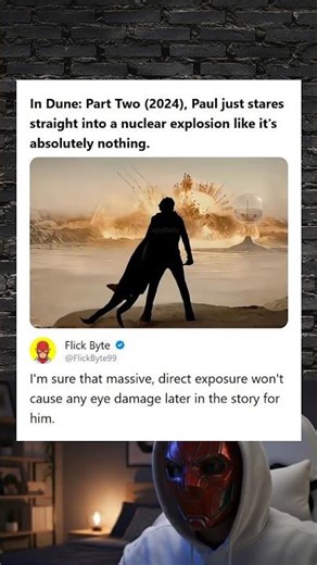 Dune Part Two 2024 Paul Stares Into a Nuclear Explosion Scene Critique