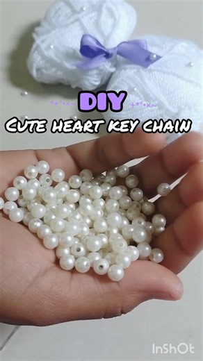 diy heart Key chain idea # easy craft idea for BTS Army # purple colour diy key chain # handmade diy