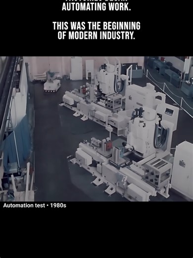 1980s factory robotics. The beginning of modern automation. Real archival footage. #automation #robotics #factory #technology #engineering