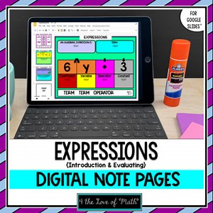 Expressions Digital Interactive Notebook Pages for Google Drive™