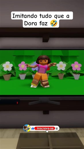 Quem já imitou a Dora também🤣-Roblox BrooKHaven #roblox #brookhavenrp