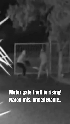 Warning — motor gate thefts on the rise in Kroonstad Criminals are targeting gate motors more often. Don’t wait until it’s gone protect your property today. 📞 Call 056 215 2231 for reliable gate motor security solutions. | Corcomm Sekuriteit Kroonstad