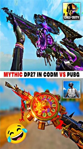 Mythic DP27 In CODM Vs PUBG 💀