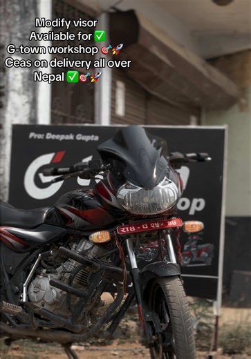 Modify visor available for G-town workshop 🎯🚀 Ceas on delivery all over Nepal ✅ Contact number :- 9829871562,9763878223 📞 📍location :- dang ghorahi 15 ratanpur chok 🎯🚀 @@G-Town Workshop##gtownworkshop##modification##foryou##trending##goviral@@BIJJU VAI😁