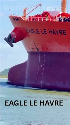 Ship Is POURING Water! EAGLE LE HAVRE's Giant Red Bow Creates Monster Wave!