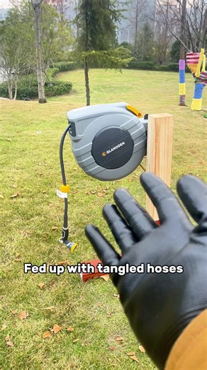 Hose reel bracket breaking? Give this a try! — Limited-time 20% off for year-end sale! Only 500 sets available! #hosereel #gardening #timetosavetips #satisfying