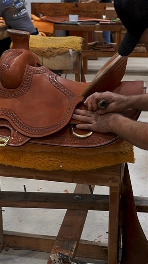 An Arbuckle Ranch Saddle in the making. Genuinebillycook.com #saddle | Genuine Billy Cook