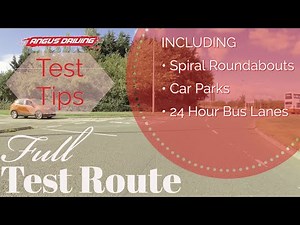 Full Driving Test Route With Talk Through - Common Mistakes Including Spiral Roundabouts, Bus Lanes
