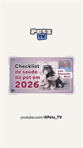 Manter a saúde do pet em dia é essencial e isso inclui um check-up completo pelo menos uma vez por ano. O Dr Pet, @alexandrerossi_oficial, explica quais cuidados não podem faltar, como prevenir doenças e como deixar a rotina de saúde do seu cão ou gato muito mais prática. Assista o vídeo completo no canal Petz TV no YouTube. | Petz