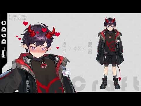 VRM Model Commission Showcase - Model vs. Illustration Comparison 4