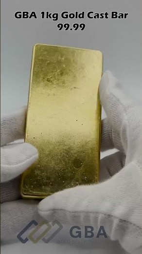 1 Kilo Gold Cast Bar - Gold Bullion Australia GBA
