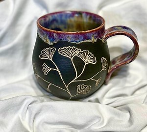 Handmade Mug Gingko Leaf - Etsy