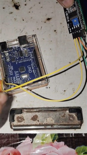"LCD interfacing with Arduino UNO"#electronics #lcd #engineering #diyengineering #arduino #shorts
