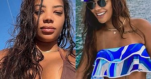 De biquíni fininho, Ludmilla surpreende ao exibir corpo definido em barco de luxo