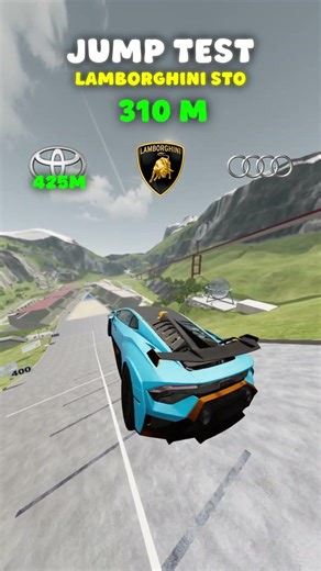 Which car jumps the farthest in BeamNG.drive?
