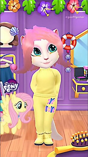 Fluttershy Equestria Girl Cosplay Transformation✨️ || Angela 2 #angela2 #shorts