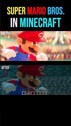 Super Mario Bros. In Minecraft #minecraft #mario