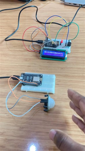 Wireless Motion Detection with NodeMCU & ESP-Now protocol communication #electronics #engineering
