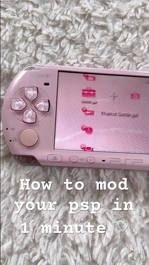 Mod your psp in 1 minute ♡ all download files can be found at pspunks.com #psp #modding #retrogaming