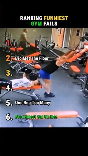 Ranking Funniest Gym Fails #gym #gymfails #funny