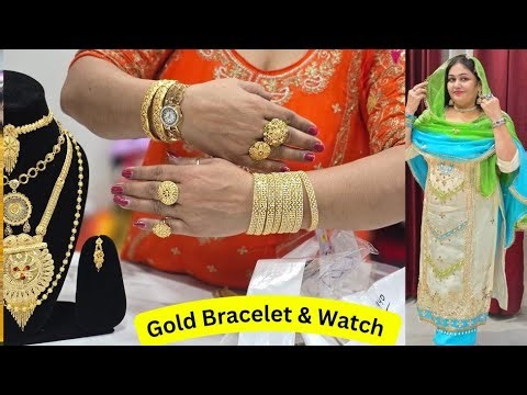 Gold Bracelet and Watch 🔥