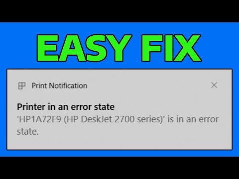 How To Fix Printer Is In An Error State in Windows