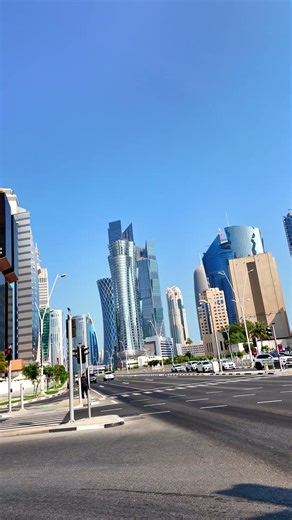 Doha Skyline Appears Like Magic! #shorts