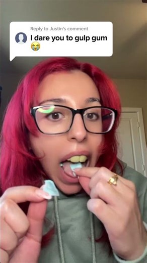 I dare you to gulp gum #gum #viral #dare #challenge