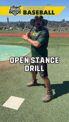 Open stance drill! We use the open stance drill to work on hand eye coordination and getting barrel on the ball. #baseball #littleleague #homerun #travelball #summercamp #fun #baseballseason #littleleaguebaseball #softball #mlb #speedball #legendsbaseball #sports #podcast | Legends Baseball & Softball Camps