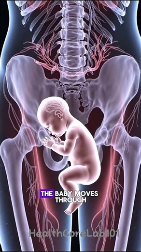 How a Baby Is Born — The Birth Process Explained (3D Animation) #shorts #anatomy