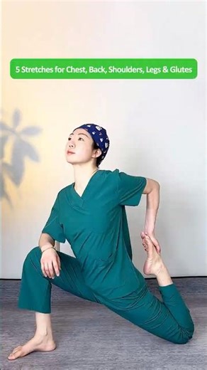 5 Best Daily Stretches for Chest, Back, Shoulders, Legs & Glutes at Home