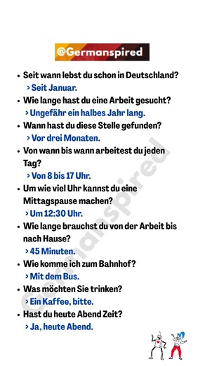 Expand your German Vocabulary - here is the list of practical German questions for daily use. #deutschlernen #germanspired #studygerman #learngerman #deutschkurs #learngermanonline | Germanspired