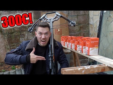 SHOOTING TESTS vs. BULLET GLASS and more with the NEW CROSSBOW! - 443 Km/h ARROW SPEED!