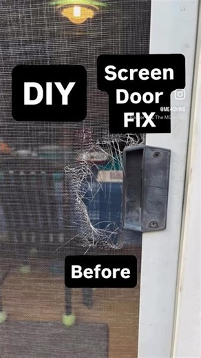 DIY - Patio Door Screen Replacement. #4chinsreels