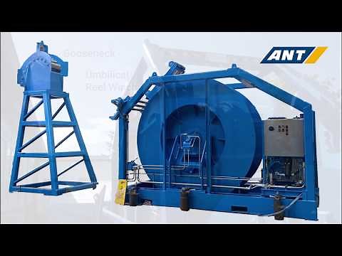 Umbilical Reel Winch and Gooseneck / safe and efficient spooling of the umbilical