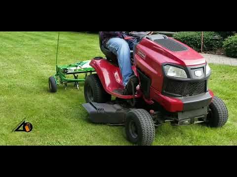 John Deere 40in Dethatcher - Core Aerator Combo Demonstration: 2nd Use