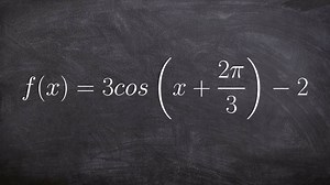 How to graph the cosine graph with multiple transformations