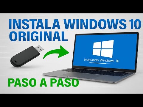 Tutorial Desde USB - Descargar y instalar (WINDOWS 10 ISO Original) 32/64 bits ✅