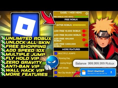 Roblox Mod Menu 😱 Unlimited Robux & God Mode | Working 2025