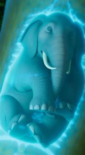 A python swallowed an elephant whole. 😴 #shortvideo #elephant #snake